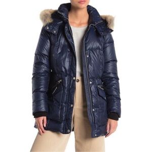 Andrew Marc Longline Ski Coat - Genuine Coyote Fur - Water Repellent
